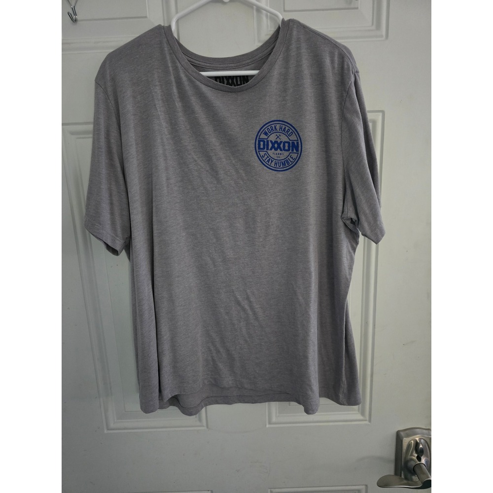 Dixxon Flannel Co T-Shirt Gray Work Hard Stay Humble Graphic Womens 2X
